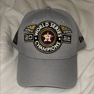 Gray World Series Astros Champions Cap